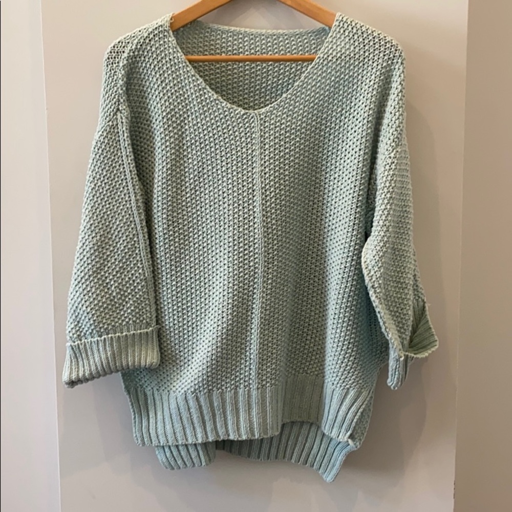 Mint chunky sweater